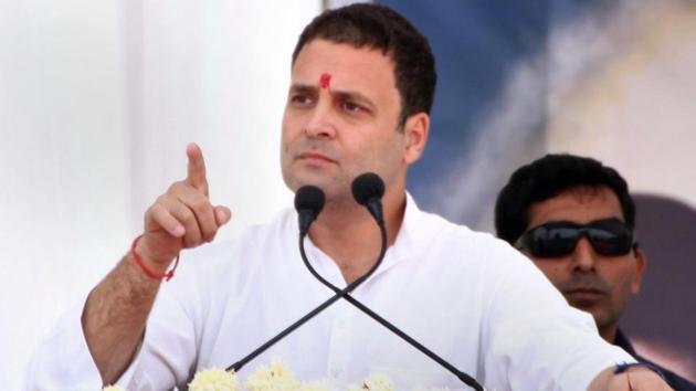 Congress vice-president Rahul Gandhi has been putting one question every day in a bid to take on the Vijay Rupani-led government in Gujarat, where polling will take place on December 9 and December 14.(PTI File Photo)