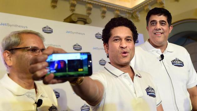 Sachin Tendulkar was present in Bengaluru on Thursday to launch a new mobile game on his cricket career. (PTI) Sachin Tendulkar was present in Bengaluru on Thursday to launch a new mobile game on his cricket career. (PTI)