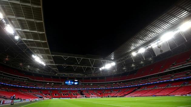 London’s Wembley Stadium has gained four matches as a result of Brussels being stripped of the right to host Euro 2020 games. (Getty Images) London’s Wembley Stadium has gained four matches as a result of Brussels being stripped of the right to host Euro 2020 games. (Getty Images)