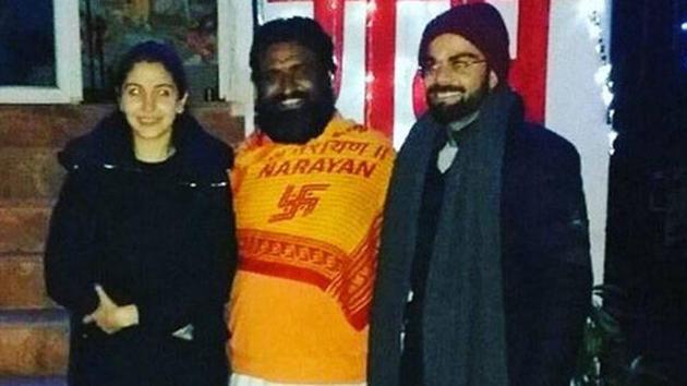 Virat Kohli and Anushka Sharma met Maharaj Anant Baba on their visit to Uttarakhand earlier this year. (Instagram) Virat Kohli and Anushka Sharma met Maharaj Anant Baba on their visit to Uttarakhand earlier this year. (Instagram)
