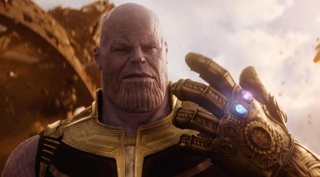 Josh Brolin as Thanos in the Avengers: Infinity War trailer.