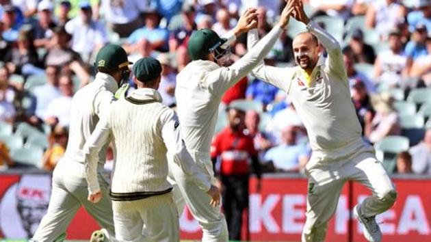 With 11 wickets in two games, Nathan Lyon (R) is the second highest wicket-taker in the Ashes so far. (AFP) With 11 wickets in two games, Nathan Lyon (R) is the second highest wicket-taker in the Ashes so far. (AFP)