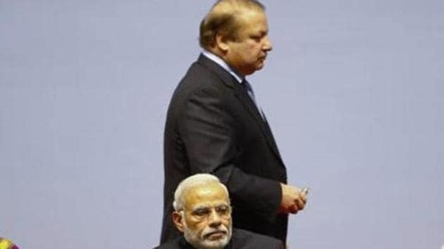 File photo of India's Prime Minister Narendra Modi and his former Pakistani counterpart Nawaz Sharif (standing) at the opening session of the 18th South Asian Association for Regional Cooperation (SAARC) Summit in Kathmandu on November 26, 2014. (Reuters) File photo of India's Prime Minister Narendra Modi and his former Pakistani counterpart Nawaz Sharif (standing) at the opening session of the 18th South Asian Association for Regional Cooperation (SAARC) Summit in Kathmandu on November 26, 2014. (Reuters)