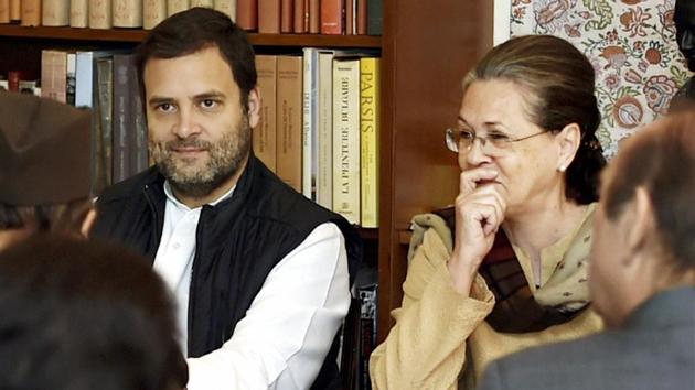 Outgoing Congress president Sonia Gandhi (right) with her son and party vice-president Rahul Gandhi. (PTI FILE PHOTO) Outgoing Congress president Sonia Gandhi (right) with her son and party vice-president Rahul Gandhi. (PTI FILE PHOTO)