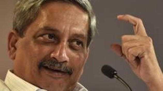 Former defence minister Manohar Parrikar. (AJay Aggarwal /HT File Photo) Former defence minister Manohar Parrikar. (AJay Aggarwal /HT File Photo)