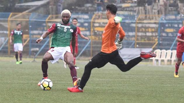 Mohun Bagan defeated Churchill Brothers in their I-League encounter. (HT Photo) Mohun Bagan defeated Churchill Brothers in their I-League encounter. (HT Photo)