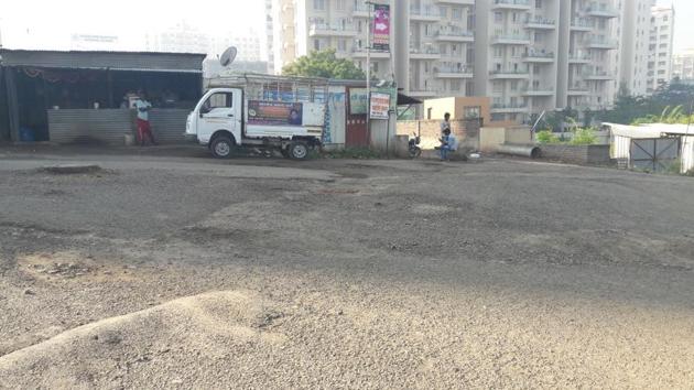 Due to gutters on the road, many women and senior citizens have met with serious accidents. (HT PHOTO) Due to gutters on the road, many women and senior citizens have met with serious accidents. (HT PHOTO)