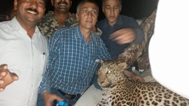 The state forest department on December 2 issued a shoot-and-kill order for the animal. Private hunters, too, were called in to track the leopard in a 5-km radius around the Chalisgaon range. (HT) The state forest department on December 2 issued a shoot-and-kill order for the animal. Private hunters, too, were called in to track the leopard in a 5-km radius around the Chalisgaon range. (HT)