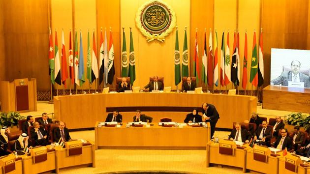 A general view taken on December 9, 2017, shows a general view of the Arab League headquarters during an emergency foreign ministers meeting in the Egyptian capital Cairo, following the US president's controversial recognition of Jerusalem as Israel's capital. / (AFP Photo) A general view taken on December 9, 2017, shows a general view of the Arab League headquarters during an emergency foreign ministers meeting in the Egyptian capital Cairo, following the US president's controversial recognition of Jerusalem as Israel's capital. / (AFP Photo)