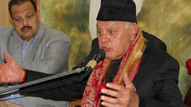 Former Jammu and Kashmir Chief Minister and National Conference President Farooq Abdullah in Jammu on November 19, 2017. (PTI) Former Jammu and Kashmir Chief Minister and National Conference President Farooq Abdullah in Jammu on November 19, 2017. (PTI)
