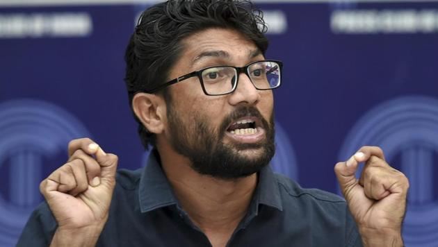 Dalit leader Jignesh Mevani addresses a press conference in New Delhi. (PTI FILE PHOTO) Dalit leader Jignesh Mevani addresses a press conference in New Delhi. (PTI FILE PHOTO)