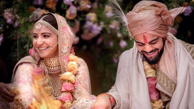 Virat Kohli announced his marriage to Anushka Sharma on Twitter.(Twitter)