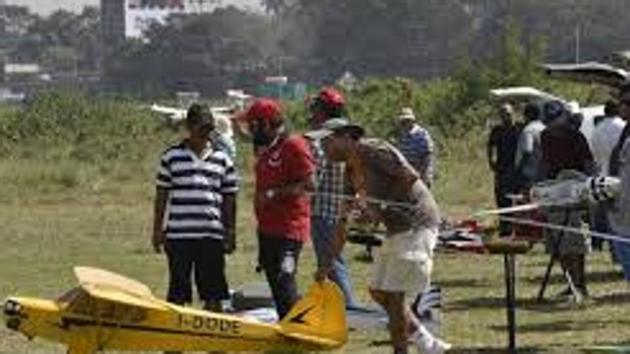 Currently, aeromodellers fly their aircraft at Mahalaxmi racecourse or Amby Valley near Lonavla.(HT File Photo)