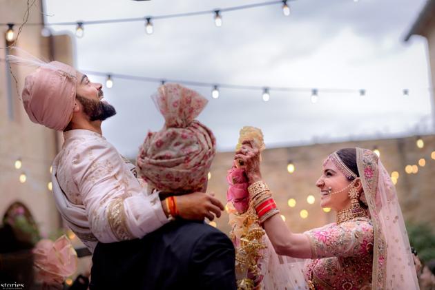 Anushka Sharma and Virat Kohli said in a joint statement, “Today we have promised each other to be bound in love forever. We are truly blessed to share this wonderful news with you. This beautiful day will be made more special with the love and support of our family of fans and well wishers. Thank you for being such an important part of our journey. (PTI) Anushka Sharma and Virat Kohli said in a joint statement, “Today we have promised each other to be bound in love forever. We are truly blessed to share this wonderful news with you. This beautiful day will be made more special with the love and support of our family of fans and well wishers. Thank you for being such an important part of our journey. (PTI)