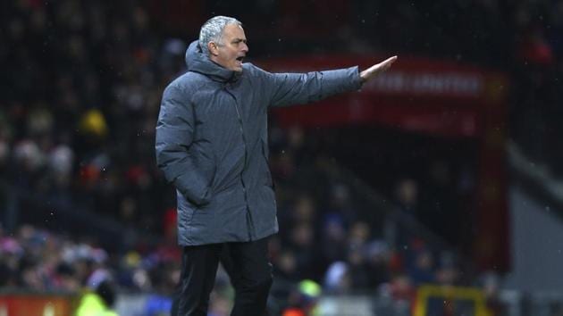 Manchester United F.C. coach Jose Mourinho reportedly had a verbal altercation with Manchester City F.C. goalkeeper Ederson before having water and milk thrown at him by City’s players and being hit on the head with a plastic bottle. (AP) Manchester United F.C. coach Jose Mourinho reportedly had a verbal altercation with Manchester City F.C. goalkeeper Ederson before having water and milk thrown at him by City’s players and being hit on the head with a plastic bottle. (AP)