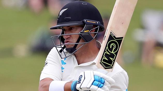 Ross Taylor of New Zealand bats during day three of the second Test cricket match against West Indies in Hamilton. (AFP) Ross Taylor of New Zealand bats during day three of the second Test cricket match against West Indies in Hamilton. (AFP)