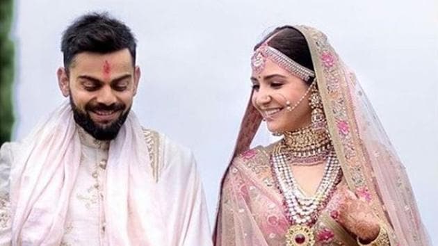 Designer Sabyasachi Mukherjee was the man behind actor Anushka Sharma’s princess-like wedding lehenga.(Instagram)