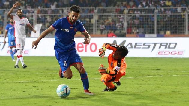 FC Goa striker Ferran Corominas is the top scorer in the ISL 2017-18 till now. (ISL) FC Goa striker Ferran Corominas is the top scorer in the ISL 2017-18 till now. (ISL)