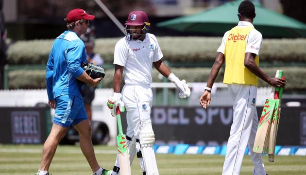 Sunil Ambris has been ruled out of the West Indies’ three-ODI series against New Zealand due to a fracture on his left forearm. (AFP) Sunil Ambris has been ruled out of the West Indies’ three-ODI series against New Zealand due to a fracture on his left forearm. (AFP)