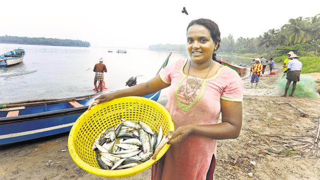 Woman Fishing River Image & Photo (Free Trial)