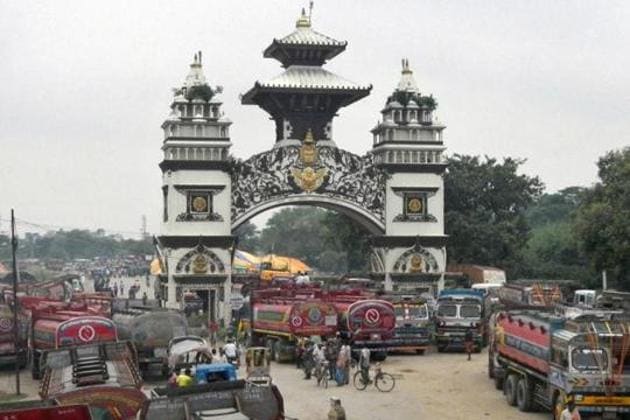 Gate that marks the Nepalese border with India, in Birgunj, Nepal. (AP File Photo) Gate that marks the Nepalese border with India, in Birgunj, Nepal. (AP File Photo)