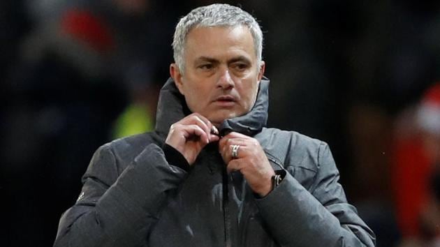 Jose Mourinho reacts during Manchester United’s Premier League game against Manchester City. (Action Images via Reuters) Jose Mourinho reacts during Manchester United’s Premier League game against Manchester City. (Action Images via Reuters)