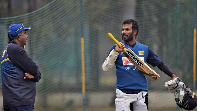 Upul Tharanga and Sri Lanka practised hard ahead of the second ODI against India in Mohali. (PTI)