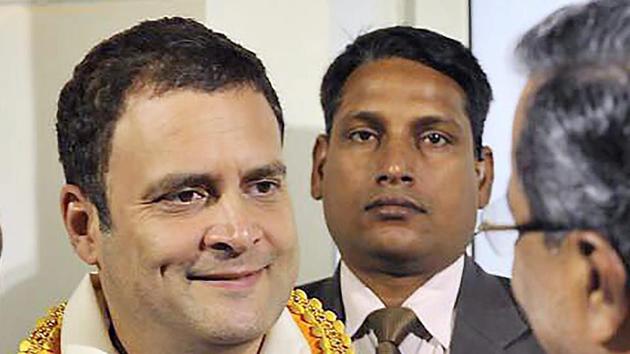 Congress president-elect Rahul Gandhi being welcomed by Karnataka chief minister Siddaramaiah and his delegation at 12 Tughlak Lane, in New Delhi on Tuesday. (PTI Photo) Congress president-elect Rahul Gandhi being welcomed by Karnataka chief minister Siddaramaiah and his delegation at 12 Tughlak Lane, in New Delhi on Tuesday. (PTI Photo)
