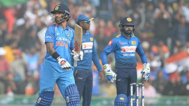 Dhawan was caught for 68 but Sri Lanka failed to control the flow of runs. (AFP) Dhawan was caught for 68 but Sri Lanka failed to control the flow of runs. (AFP)