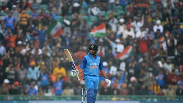 Rohit Sharma slammed a fifty and he looked set for a big score. (AFP) Rohit Sharma slammed a fifty and he looked set for a big score. (AFP)