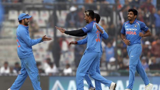 Pandya removed Tharanga while Bumrah accounted for Gunathilaka. (AP) Pandya removed Tharanga while Bumrah accounted for Gunathilaka. (AP)
