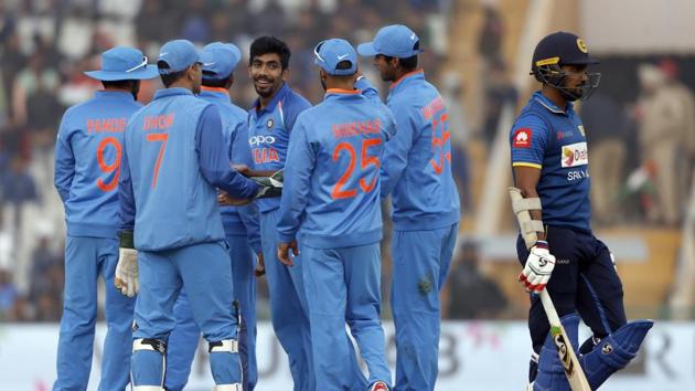 Jasprit Bumrah and Hardik Pandya struck early to rock Sri Lanka. (AP) Jasprit Bumrah and Hardik Pandya struck early to rock Sri Lanka. (AP)