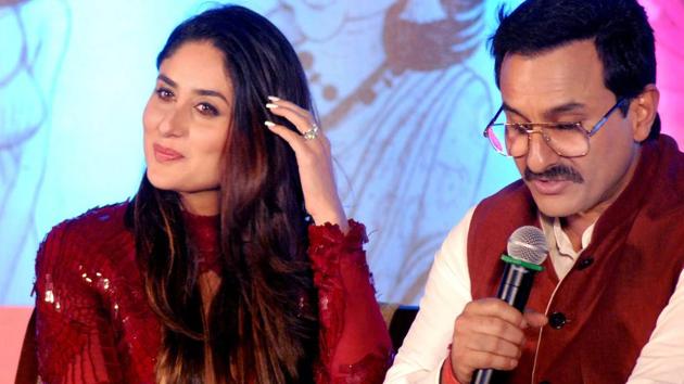 Saif Ali Khan and Kareena Kapoor at the launch of Soha Ali Khan’s debut book The Perils of Being Moderately Famous, in Mumbai on Tuesday. (PTI) Saif Ali Khan and Kareena Kapoor at the launch of Soha Ali Khan’s debut book The Perils of Being Moderately Famous, in Mumbai on Tuesday. (PTI)