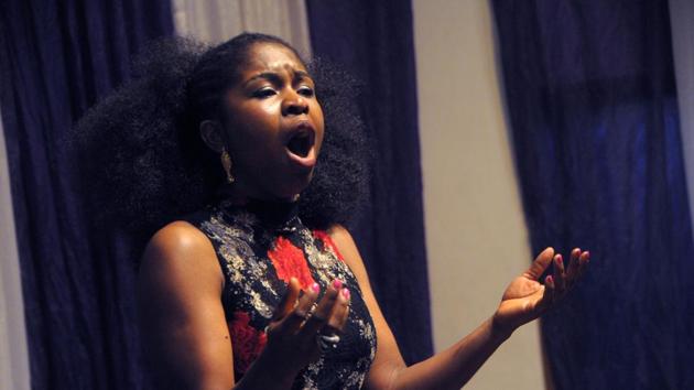 Nigerian soprano Omo Bello rehearses in Lagos. (AFP) Nigerian soprano Omo Bello rehearses in Lagos. (AFP)