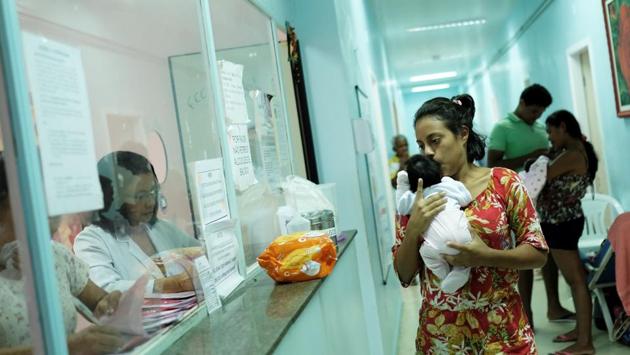 Andrea, 19, a Venezuelan woman, holds her newborn baby at a maternity hospital in Boa Vista. Despite a long history of immigration Brazil struggles to accommodate existing asylum seekers from countries like Haiti and Syria. Boa Vista schools have admitted about 1,000 Venezuelan children and the local hospital has no beds because of increased demand for care. (Nacho Doce / REUTERS) Andrea, 19, a Venezuelan woman, holds her newborn baby at a maternity hospital in Boa Vista. Despite a long history of immigration Brazil struggles to accommodate existing asylum seekers from countries like Haiti and Syria. Boa Vista schools have admitted about 1,000 Venezuelan children and the local hospital has no beds because of increased demand for care. (Nacho Doce / REUTERS)