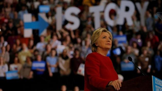 Then-Democratic presidential nominee Hillary Clinton at a campaign rally in North Carolina. (REUTERS file photo) Then-Democratic presidential nominee Hillary Clinton at a campaign rally in North Carolina. (REUTERS file photo)