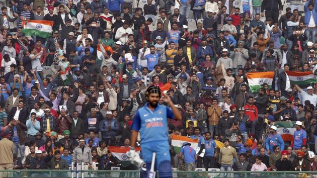 Rohit Sharma scored his 16th century as India eyed a big score. (AP) Rohit Sharma scored his 16th century as India eyed a big score. (AP)