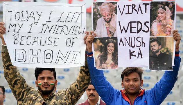 There were even well wishers for the newlywed couple Anushka Sharma and Virat Kohli. (AFP)