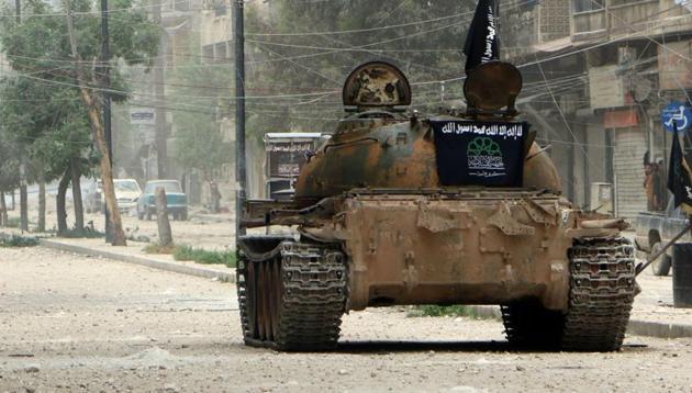 Arms provided by the United States and Saudi Arabia to Syrian opposition groups frequently ended up in the hands of Islamic State. (AFP File Photo) Arms provided by the United States and Saudi Arabia to Syrian opposition groups frequently ended up in the hands of Islamic State. (AFP File Photo)