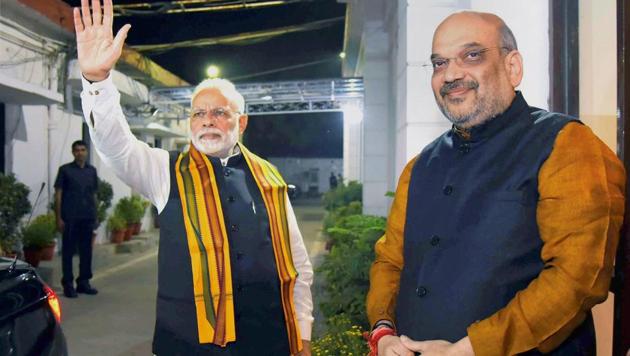 The Congress has alleged that Prime Minister Narendra Modi and BJP president Amit Shah violated the model code of conduct in Gujarat. (PTI) The Congress has alleged that Prime Minister Narendra Modi and BJP president Amit Shah violated the model code of conduct in Gujarat. (PTI)