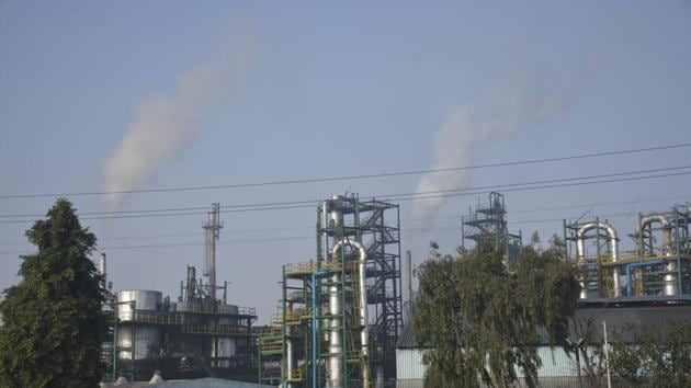 The Continental Carbon India Limited officials have given a written assurance that the unit will be shut within 36-48 hours as chemicals are being processed and the process cannot be stopped abruptly.(Sakib Ali /HT Photo)