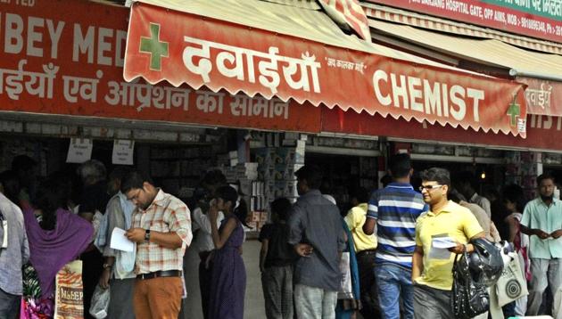 A complaint has been filed by around 47 chemists with the health department of the PCMC to address the issue of non payment of pending dues arising due to difference between GST and VAT.(HT FILE PHOTO)