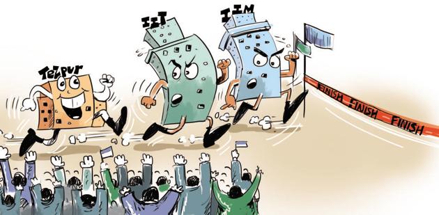 Indian universities are increasingly collaborating with industry, says Phil Baty, editorial director of the Times global rankings.(Illustration: Sudhir Shetty)