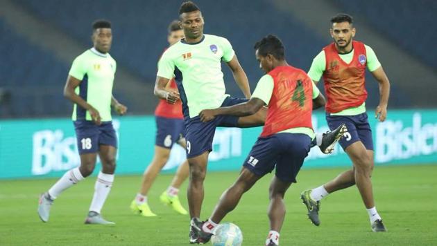 Delhi Dynamos footballers practice ahead of their Indian Super League match against FC Goa. (ISL) Delhi Dynamos footballers practice ahead of their Indian Super League match against FC Goa. (ISL)