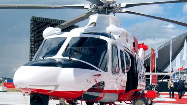 A file photo of an AgustaWestland helicopter. (HT File Photo) A file photo of an AgustaWestland helicopter. (HT File Photo)