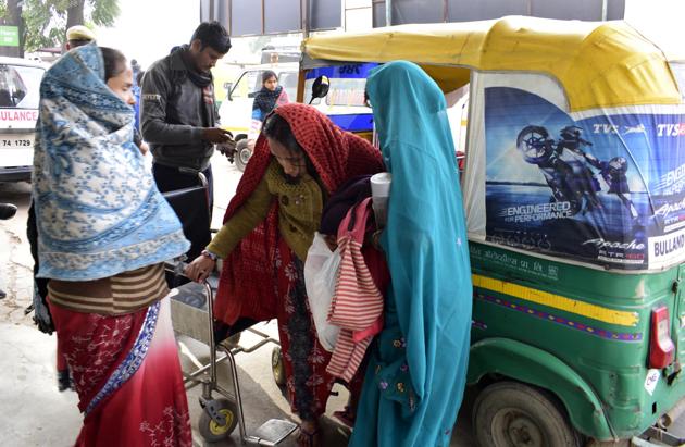 As out patients departments at private hospitals were closed on Friday, several patients were referred to the Gurgaon Civil Hospital. (HT PHOTO) As out patients departments at private hospitals were closed on Friday, several patients were referred to the Gurgaon Civil Hospital. (HT PHOTO)