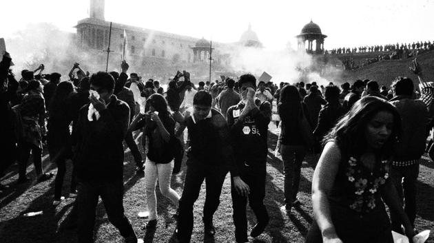 “Thousands of us occupied Rajpath, the most powerful corridor in our country. Tear gas shells were fired and water cannons were employed to disperse us, to scare us,” said Gomes. (Chandan Gomes )