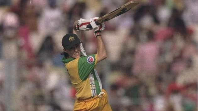 Playing against minnows Denmark in a women’s World Cup match in Mumbai,Belinda Clark plundered a breathtaking 229 off 155 balls.(Twitter)