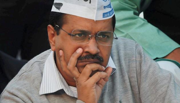 The party said a few “BJP people” disrupted the CM’s speech as soon as he started talking about street lights and CCTV cameras. (PTI) The party said a few “BJP people” disrupted the CM’s speech as soon as he started talking about street lights and CCTV cameras. (PTI)