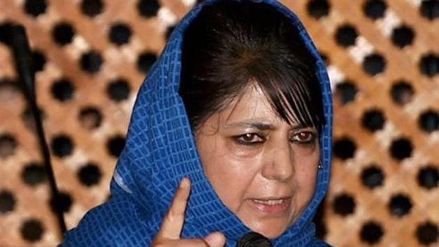 Jammu and Kashmir chief minister Mehbooba Mufti(PTI) Jammu and Kashmir chief minister Mehbooba Mufti(PTI)
